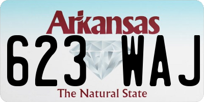 AR license plate 623WAJ