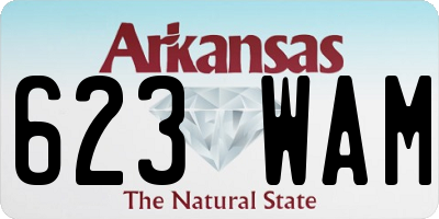 AR license plate 623WAM
