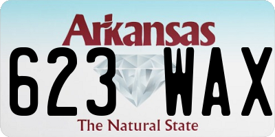 AR license plate 623WAX