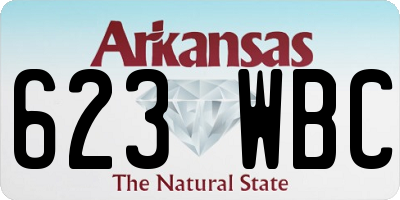 AR license plate 623WBC