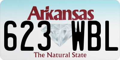 AR license plate 623WBL