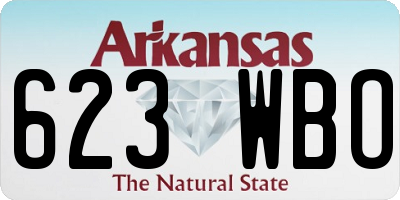 AR license plate 623WBO