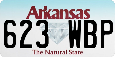 AR license plate 623WBP
