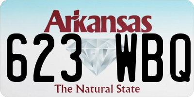 AR license plate 623WBQ