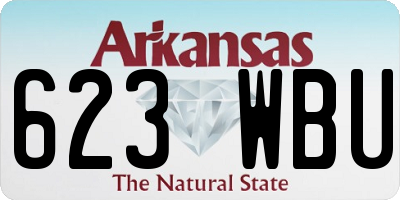 AR license plate 623WBU