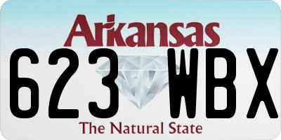 AR license plate 623WBX