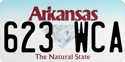 AR license plate 623WCA