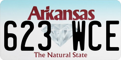 AR license plate 623WCE