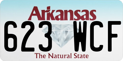 AR license plate 623WCF