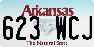 AR license plate 623WCJ