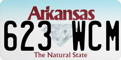AR license plate 623WCM
