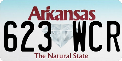 AR license plate 623WCR