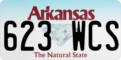 AR license plate 623WCS