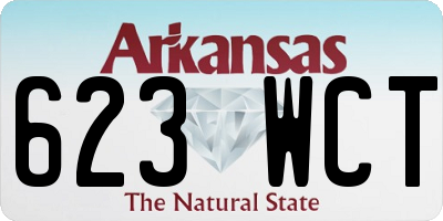 AR license plate 623WCT