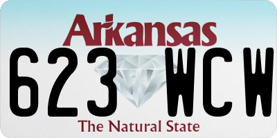 AR license plate 623WCW