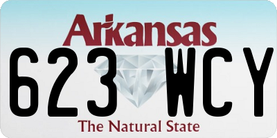 AR license plate 623WCY