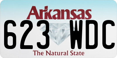 AR license plate 623WDC