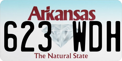 AR license plate 623WDH