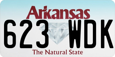 AR license plate 623WDK