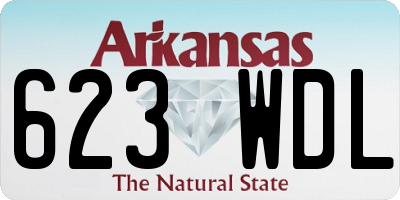 AR license plate 623WDL