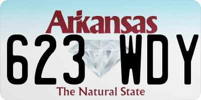 AR license plate 623WDY