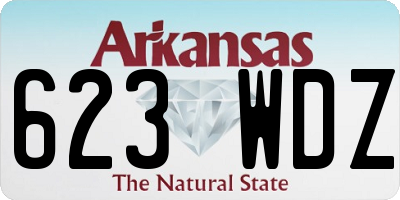 AR license plate 623WDZ