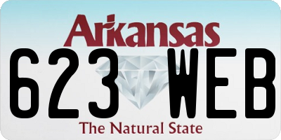 AR license plate 623WEB