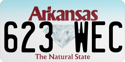 AR license plate 623WEC