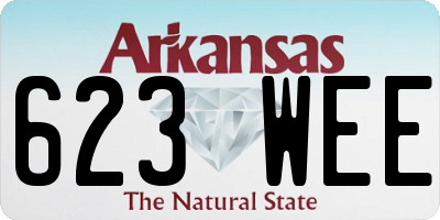 AR license plate 623WEE