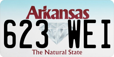 AR license plate 623WEI