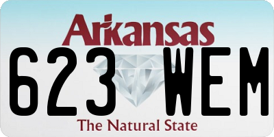 AR license plate 623WEM