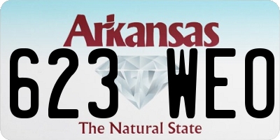 AR license plate 623WEO