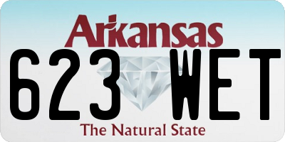 AR license plate 623WET