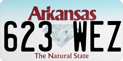 AR license plate 623WEZ