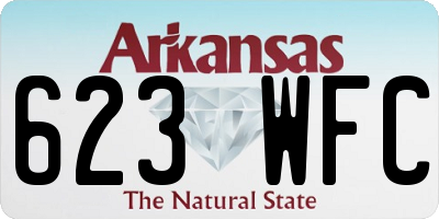 AR license plate 623WFC