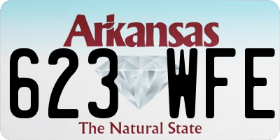 AR license plate 623WFE