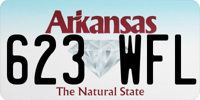 AR license plate 623WFL