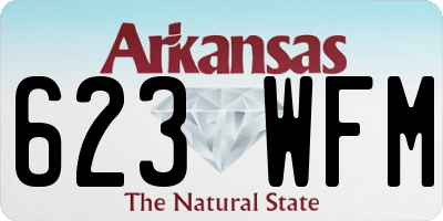 AR license plate 623WFM