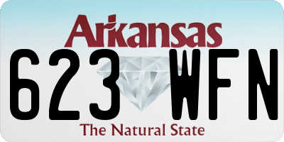 AR license plate 623WFN