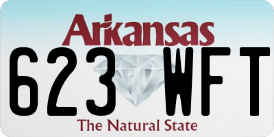 AR license plate 623WFT