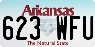 AR license plate 623WFU