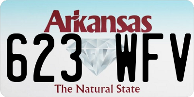 AR license plate 623WFV