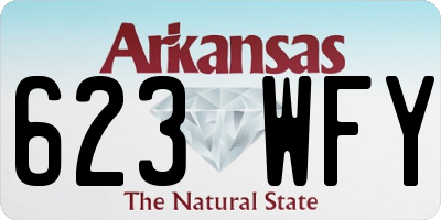 AR license plate 623WFY