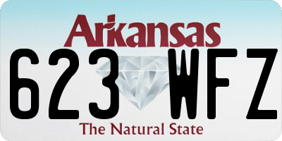 AR license plate 623WFZ