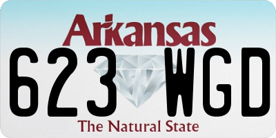 AR license plate 623WGD