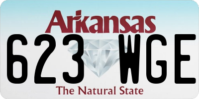 AR license plate 623WGE