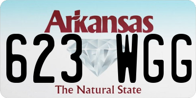 AR license plate 623WGG