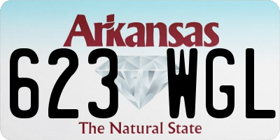 AR license plate 623WGL