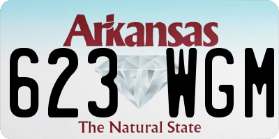 AR license plate 623WGM
