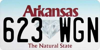 AR license plate 623WGN